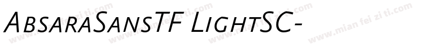 AbsaraSansTF LightSC字体转换